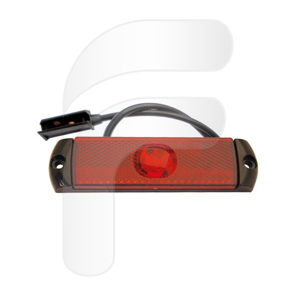 SIGNAL POSITION LAMPS LED RED 12/24V 130X32